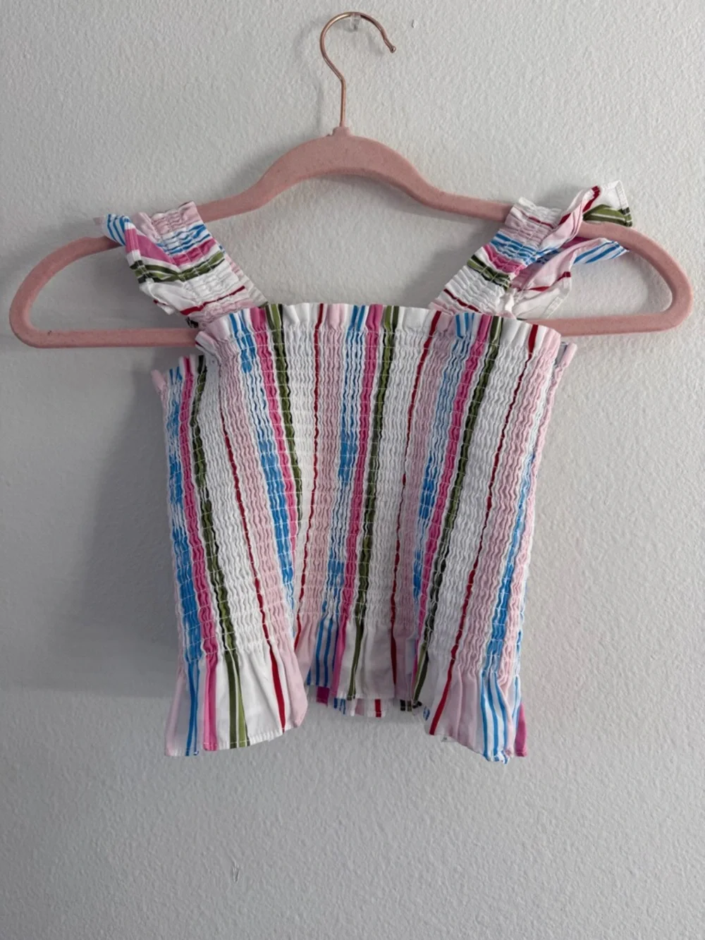 Hill House Youth Girls Paz Rainbow Stripe Tank Top Size 11/12 - Picture 3 of 5